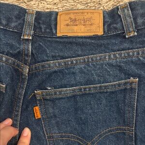 Levis vintage orange tab dark wash jean